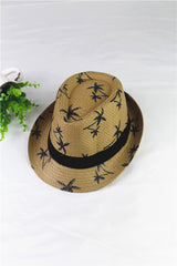 Summer Children Straw Hat Print Baby Hats Kids